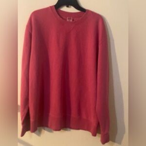 Vintage 90s Women’s Fruit of A Loom Pink  Sweat Shirt Size XL
